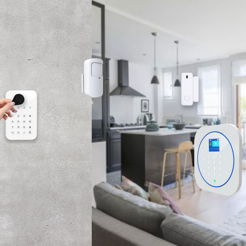 ZONAN G12 drošības signalizācijas sistēma Tuya Wifi bezvadu skārientastatūra GSM RFID kartes lietotņu kontrole ielaušanās ugunsgrēka trauksmes viedās mājas komplekti