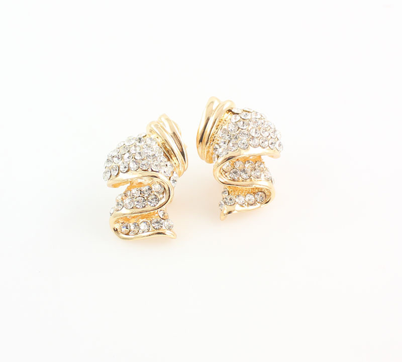 Veleprodajni modni kompleti vjenčanog nakita od legure zlatne boje, ogrlica, narukvica, prsten, naušnice za žene, vjenčanice