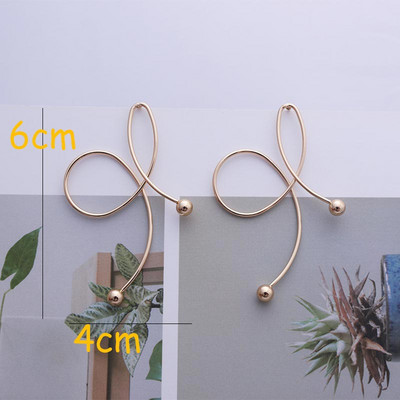 Големи модни черни, бели, зелени, златни кръгли висящи обеци за жени 2019 Изявление Дълги елегантни парти обеци Бижута