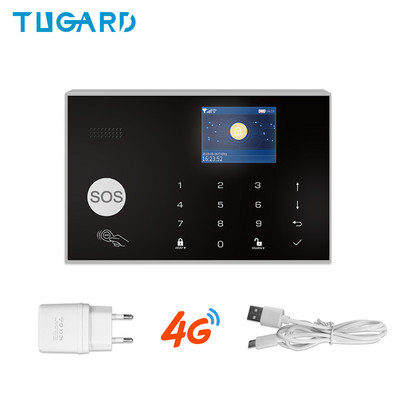 TUGARD G34 Tuya WiFi 3G 4G drošības signalizācijas sistēma Viedās mājas ielaušanās signalizācijas komplekts 433MHz bezvadu sensora detektors darbojas ar Alexa