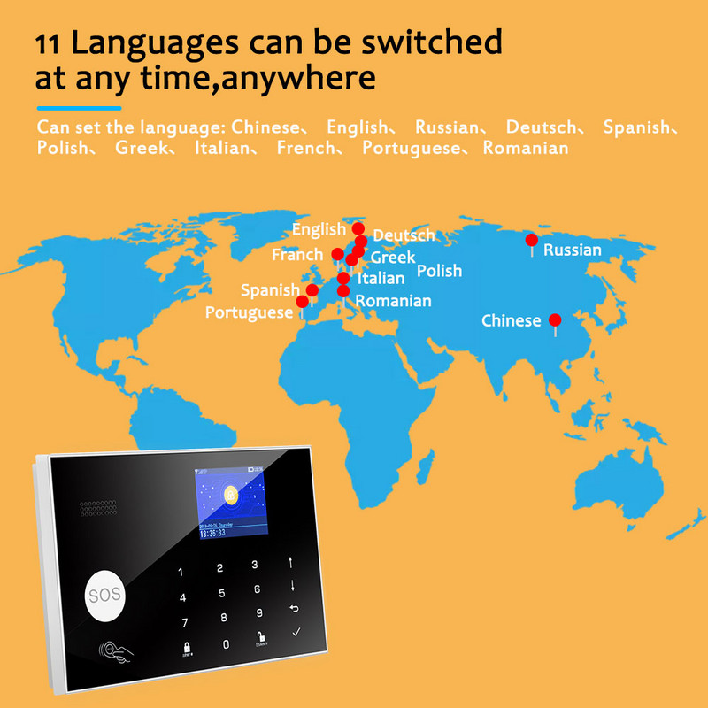 TUGARD G34 Tuya WiFi 3G 4G Sistem de alarmă de securitate Kit de alarmă antiefracție pentru casă inteligentă Detector de senzor fără fir de 433 MHz funcționează cu Alexa