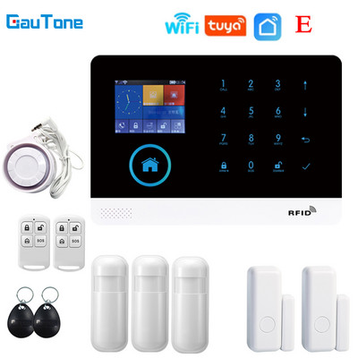 Gautone WIFI GSM bežični pametni protuprovalni sigurnosni alarmni sustav DIY Kit sa senzorom za vrata i PIR senzorom pokreta radi s Alexom