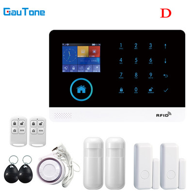 Gautone WIFI GSM bežični pametni protuprovalni sigurnosni alarmni sustav DIY Kit sa senzorom za vrata i PIR senzorom pokreta radi s Alexom