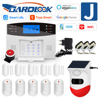 Σύστημα συναγερμού GARDLOOK T2B για διαρρήξεις οικιακής ασφάλειας WiFi 433 MHz GSM Alarm Wireless Tuya Smart House App Control