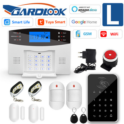 Σύστημα συναγερμού GARDLOOK T2B για διαρρήξεις οικιακής ασφάλειας WiFi 433 MHz GSM Alarm Wireless Tuya Smart House App Control