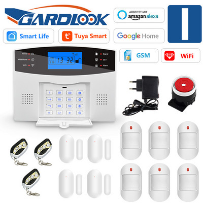 Σύστημα συναγερμού GARDLOOK T2B για διαρρήξεις οικιακής ασφάλειας WiFi 433 MHz GSM Alarm Wireless Tuya Smart House App Control