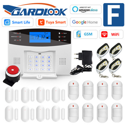 Σύστημα συναγερμού GARDLOOK T2B για διαρρήξεις οικιακής ασφάλειας WiFi 433 MHz GSM Alarm Wireless Tuya Smart House App Control