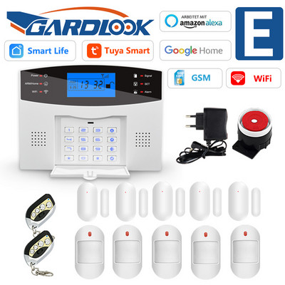 Σύστημα συναγερμού GARDLOOK T2B για διαρρήξεις οικιακής ασφάλειας WiFi 433 MHz GSM Alarm Wireless Tuya Smart House App Control