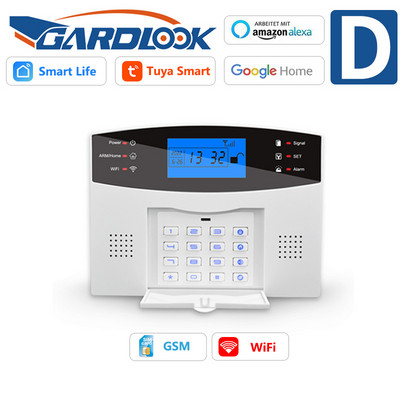 Σύστημα συναγερμού GARDLOOK T2B για διαρρήξεις οικιακής ασφάλειας WiFi 433 MHz GSM Alarm Wireless Tuya Smart House App Control