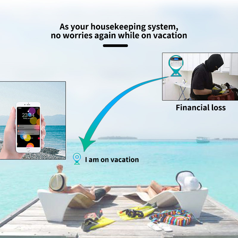 Σύστημα συναγερμού GARDLOOK T2B για διαρρήξεις οικιακής ασφάλειας WiFi 433 MHz GSM Alarm Wireless Tuya Smart House App Control