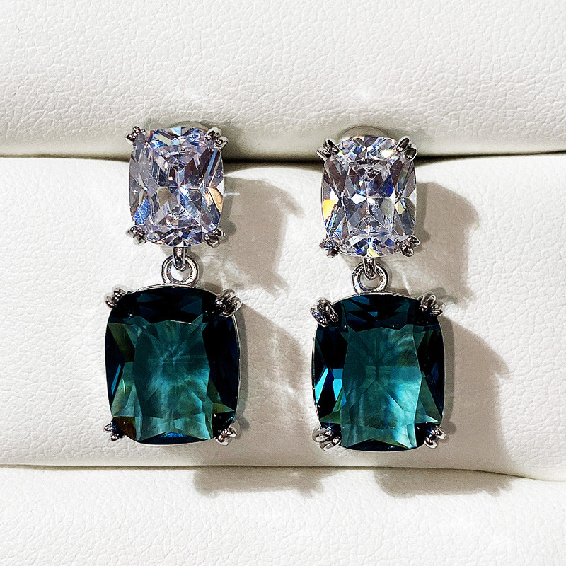 CAOSHI Луксозни женски капкови обеци за парти Разкошни аксесоари за жени Подарък за благородна дама Темперамент Бижута за годишнина