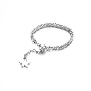 Dvojvrstvové okrúhle korálkové retiazkové dámske prsteňové šperky Originálne glamour dievčenské retiazkové prstene pre ženy Módne doplnky Nové