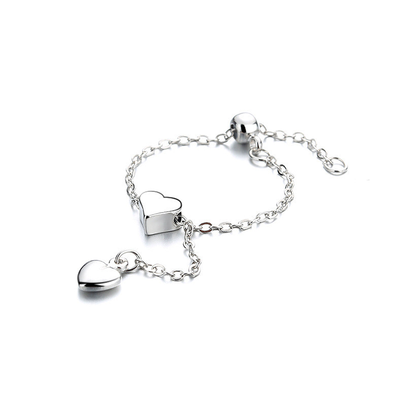 Dvojvrstvové okrúhle korálkové retiazkové dámske prsteňové šperky Originálne glamour dievčenské retiazkové prstene pre ženy Módne doplnky Nové