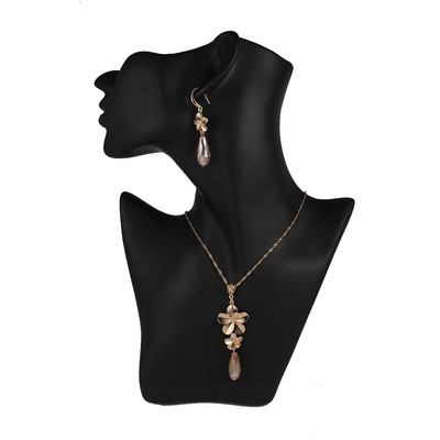 Cring Coco Polynesian Frangipani Комплекти обеци Жена Drop Earring Hawaiian Crystal Flower Jewelry Sets 2022 for Women Dropship