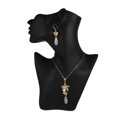 Cring Coco Polynesian Frangipani Комплекти обеци Жена Drop Earring Hawaiian Crystal Flower Jewelry Sets 2022 for Women Dropship