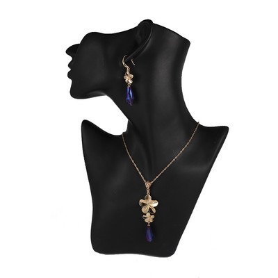 Cring Coco Polynesian Frangipani Комплекти обеци Жена Drop Earring Hawaiian Crystal Flower Jewelry Sets 2022 for Women Dropship