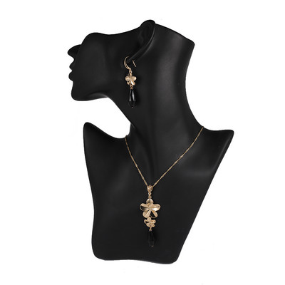 Cring Coco Polynesian Frangipani Комплекти обеци Жена Drop Earring Hawaiian Crystal Flower Jewelry Sets 2022 for Women Dropship