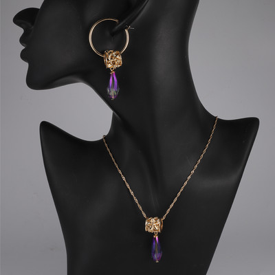 Cring Coco Polynesian Frangipani Комплекти обеци Жена Drop Earring Hawaiian Crystal Flower Jewelry Sets 2022 for Women Dropship