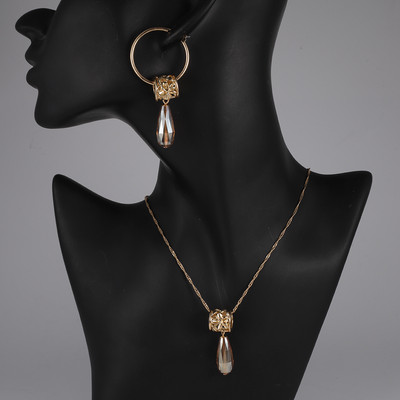 Cring Coco Polynesian Frangipani Комплекти обеци Жена Drop Earring Hawaiian Crystal Flower Jewelry Sets 2022 for Women Dropship