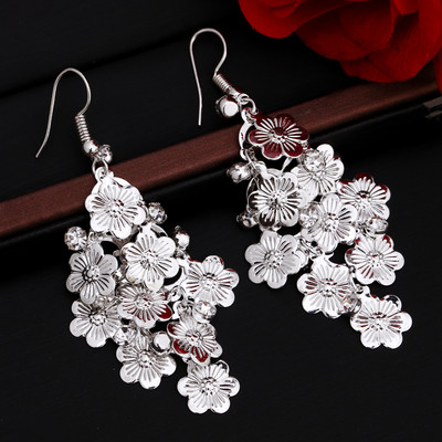 ZOSHI Nove luksuzne duge naušnice s resicama s kristalima za žene Plavo zelene svjetlucave naušnice Nakit za zabave Pokloni