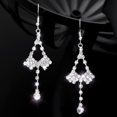 ZOSHI Nove luksuzne duge naušnice s resicama s kristalima za žene Plavo zelene svjetlucave naušnice Nakit za zabave Pokloni