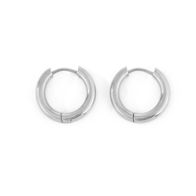 Малки обеци с обръч от неръждаема стомана за жени, мъже, малки златни обеци, корейски пиърсинг на хрущяла, класически аксесоари за бижута