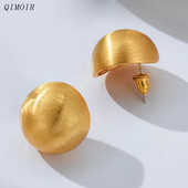 Bakrene kuglaste naušnice od pjeskarenja za žene Bižuterije Matirane naušnice za uši Vintage Metal Novi stil Poklon za djevojke Veleprodaja nakita C1151