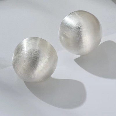 Bakrene kuglaste naušnice od pjeskarenja za žene Bižuterije Matirane naušnice za uši Vintage Metal Novi stil Poklon za djevojke Veleprodaja nakita C1151