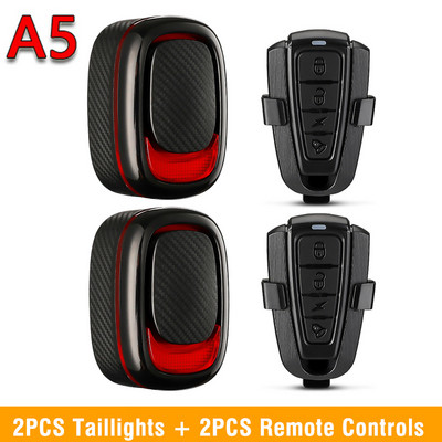 Wsdcam pametno stražnje svjetlo za alarm za bicikl sa kočionim svjetlom, USB punjivo stražnje svjetlo za bicikl za noćnu vožnju IPX5 vodootporan