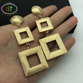 F.J4Z Fashion Punk auskarai moteriai Roko lydinio kvadratiniai Geo Chunky Auskarai Ladies Club Show Alloy Auskarai papuošalai Dropship