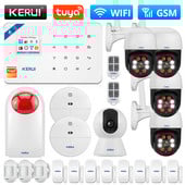 KERUI W181 Tuya Smart WIFI GSM sigurnosni alarmni sustav radi s Alexa kućnim detektorom pokreta IP kamerom senzorom vrata i prozora