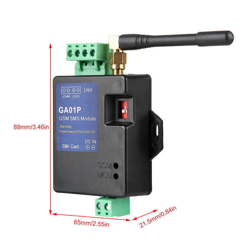 GA01P GSM Mini Smart nuotolinio maitinimo sutrikimo įspėjimas SMS skambučio signalizacijos apsauga