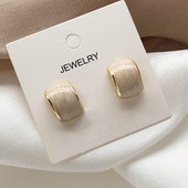 C-alakú Oil Drop Stud Ear Square Nyári divatos fülbevaló aretes de mujer Modernos 2022 boucles doreilles femme tendance bijoux