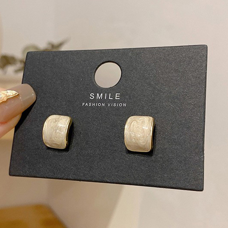 C-alakú Oil Drop Stud Ear Square Nyári divatos fülbevaló aretes de mujer Modernos 2022 boucles doreilles femme tendance bijoux