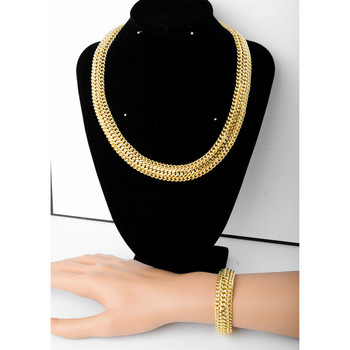 Sunny Jewelry Classic Dubai African Hot Sale Chains Комплекти широки колиета Гривна за жени Мъж Ежедневно облекло Подаръци Парти