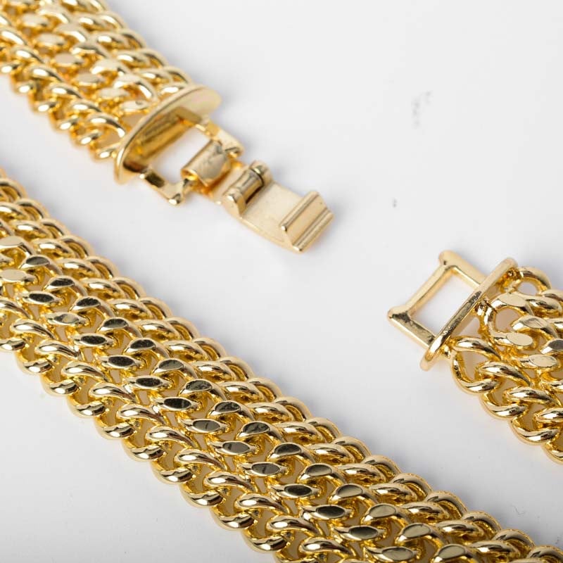 Sunny Jewelry Klasszikus dubai afrikai akciós láncok készletek széles nyakláncos karkötő nőknek Férfi hétköznapi viselet ajándék buli