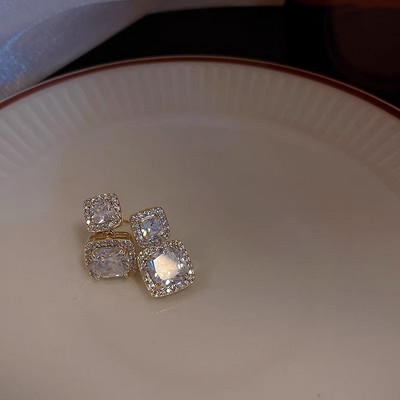 Accesorii populare Bijuterii Cercei pentru femei Bling Cubic Zirconia Elegant Superbe femeie nunta Cercei Pendientes
