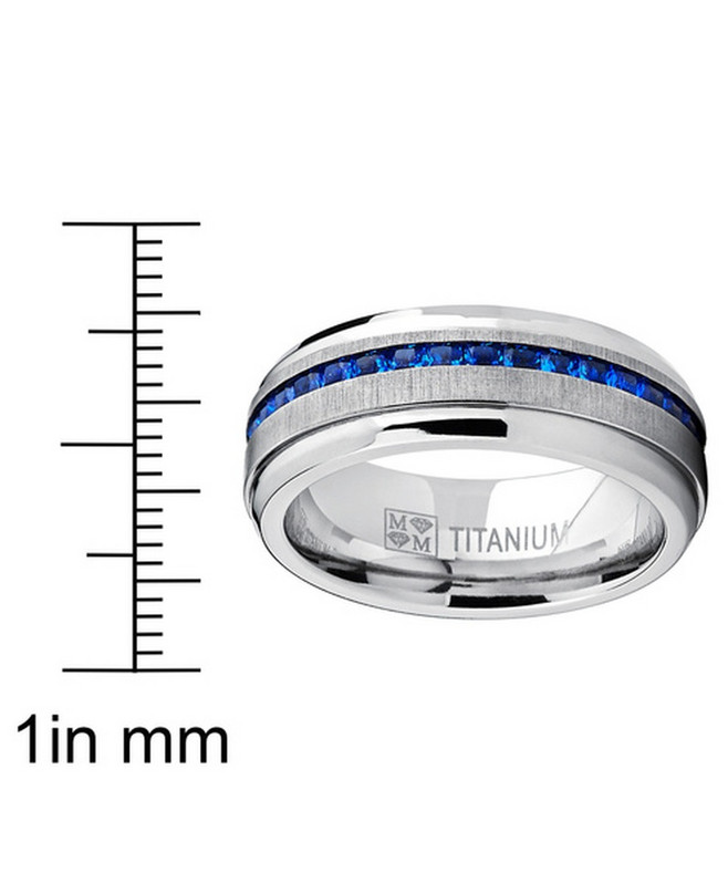 Naujas safyro kubinio cirkonio žiedas moterims Sidabrinės spalvos nerūdijančio plieno blizgaus krištolo pirštų juosta Elegantiškas papuošalas anillo plata