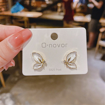 Модни кристални обеци Дамски модни обеци с пеперуди Парти бижута Женски подаръци