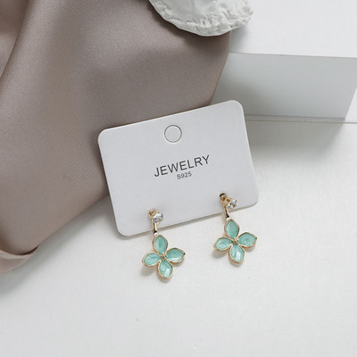 Модни кристални обеци Дамски модни обеци с пеперуди Парти бижута Женски подаръци