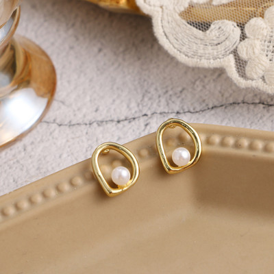 Cercei cu perle simulate de epocă mari, drăguți, la modă, elegante, create, cercei cu șnur de perle, pentru cadou de petrecere de nuntă