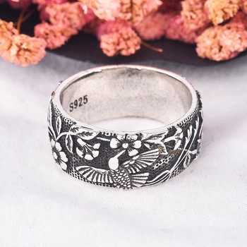 Hummingbird Bird Flower Ring Vintage αισθητικά κοσμήματα για γυναικεία δαχτυλίδια Πολυτελή δαχτυλίδια κοσμημάτων για γυναίκες Χονδρική