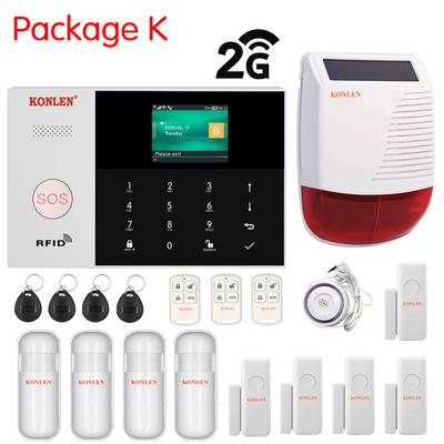 Tuya Smart Life WIFI GSM signalizacijos sistemos 4G 3G 2G Secuity Namų apsaugos nuo vagystės valdymo skydelis Belaidis laidinis durų judesio jutiklis