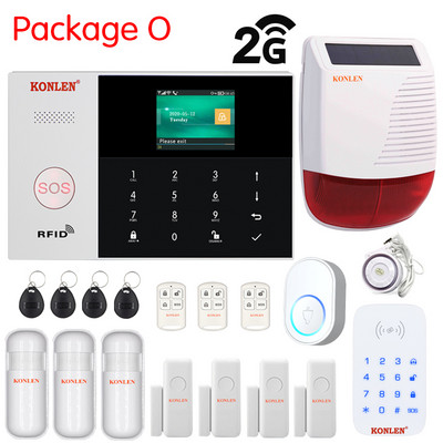 Tuya Smart Life WIFI GSM signalizacijos sistemos 4G 3G 2G Secuity Namų apsaugos nuo vagystės valdymo skydelis Belaidis laidinis durų judesio jutiklis