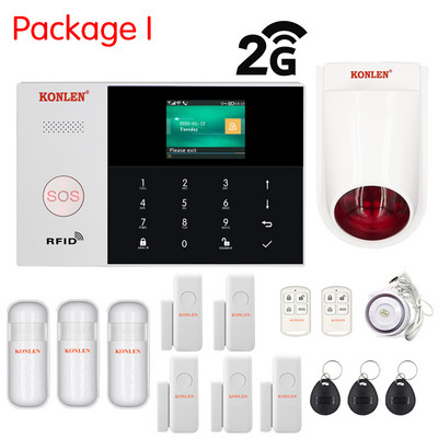 Tuya Smart Life WIFI GSM signalizacijos sistemos 4G 3G 2G Secuity Namų apsaugos nuo vagystės valdymo skydelis Belaidis laidinis durų judesio jutiklis