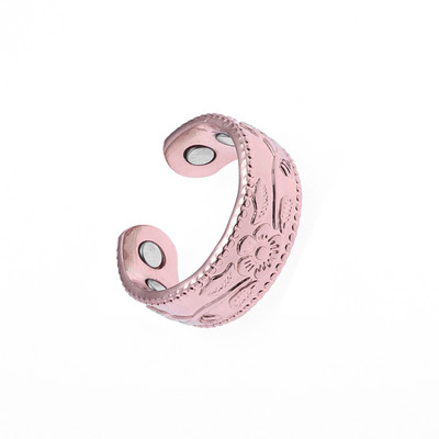 Fashion Classic Plum Blossom Cupru Inel de deschidere reglabil magnetic pentru femei Bijuterii trend