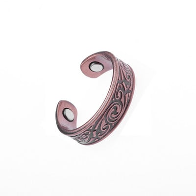 Fashion Classic Plum Blossom Cupru Inel de deschidere reglabil magnetic pentru femei Bijuterii trend