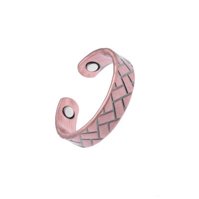 Fashion Classic Plum Blossom Cupru Inel de deschidere reglabil magnetic pentru femei Bijuterii trend