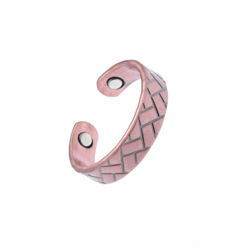 Fashion Classic Plum Blossom Cupru Inel de deschidere reglabil magnetic pentru femei Bijuterii trend