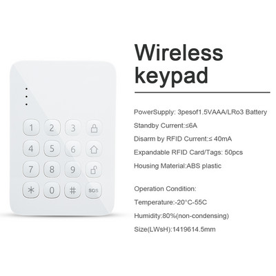 WIFI GSM 3G 4G mājas drošība viedā signalizācijas sistēma ielaušanās papildu komplekts Tuya APP vadības sviras atbruņošanas var darboties ar Alexa